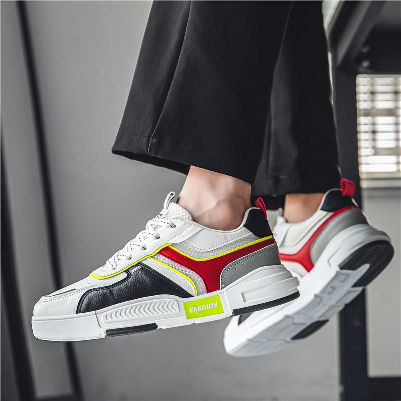 Летние мужские туфли с низким верхом, подходящие по цвету, белые туфли, подростки носят повседневную обувь для путешествий, студенческие туфли для занятий в стиле tide board