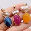 1 шт. Уникальный кулон из натурального камня Агат, богемные нерегулярные женские подвески для самостоятельного изготовления ожерелий, серег, украшений, карнавальных украшений