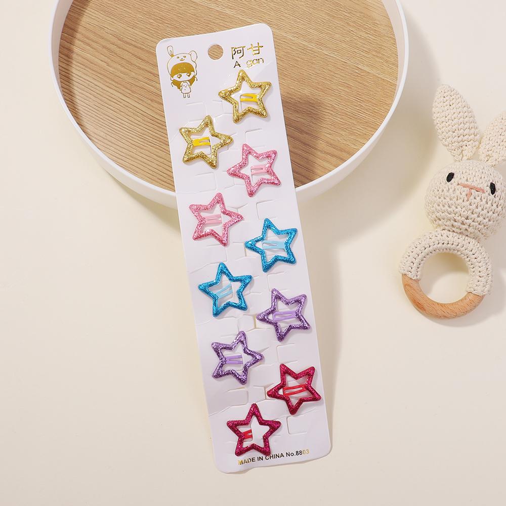 10 шт./лот Милая форма BB Заколки для волос Y2k Металлические заколки Набор Женщины Девушки Ребенок Зажимы для волос Кофейный Молочный цвет Заколки Аксессуары