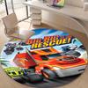 1pc Blaze and the Monster Machines Design Printed Area Round Carpet for Bedroom Living Room Home Decor Rugs Mat Non Slip Mat Rug for Bedside