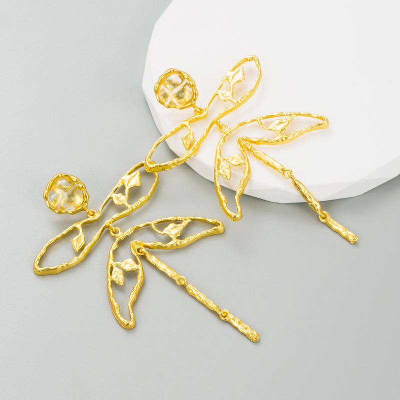 Женские серьги-гвоздики, винтажные роскошные маленькие серьги с кисточками в виде стрекозы высокого качества