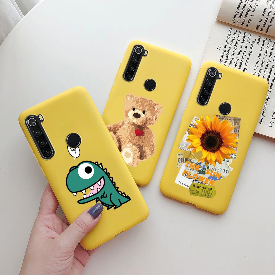 Для чехла Xiaomi Redmi Note 8 Чехол из мягкого силикона с рисунком Чехол для телефона Xiaomi Redmi Note 8 Pro Чехол Funda Redmi Note 8 T 8T Чехол