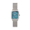 [RUMTTON] Женские часы RUMTTON Синие с сетчатым циферблатом из перламутра Цвет: Harbor Blue Серебристый