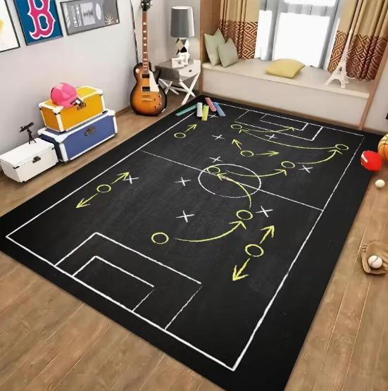 Living Room Floor Mat Blackboard Chalkfootball Floor Mat Welcome Mat Kitchen Hallway Living Room Bedroom Laundry Room Carpets