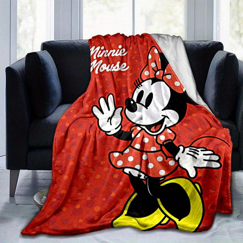 1pc, Minnie Mouse Inspired Blanket, Seasonal, Home Decor, Soft Flannel Throw Blanket, Versatile & Cozy for Bedroom, Living Room, Travel, Camping, Car