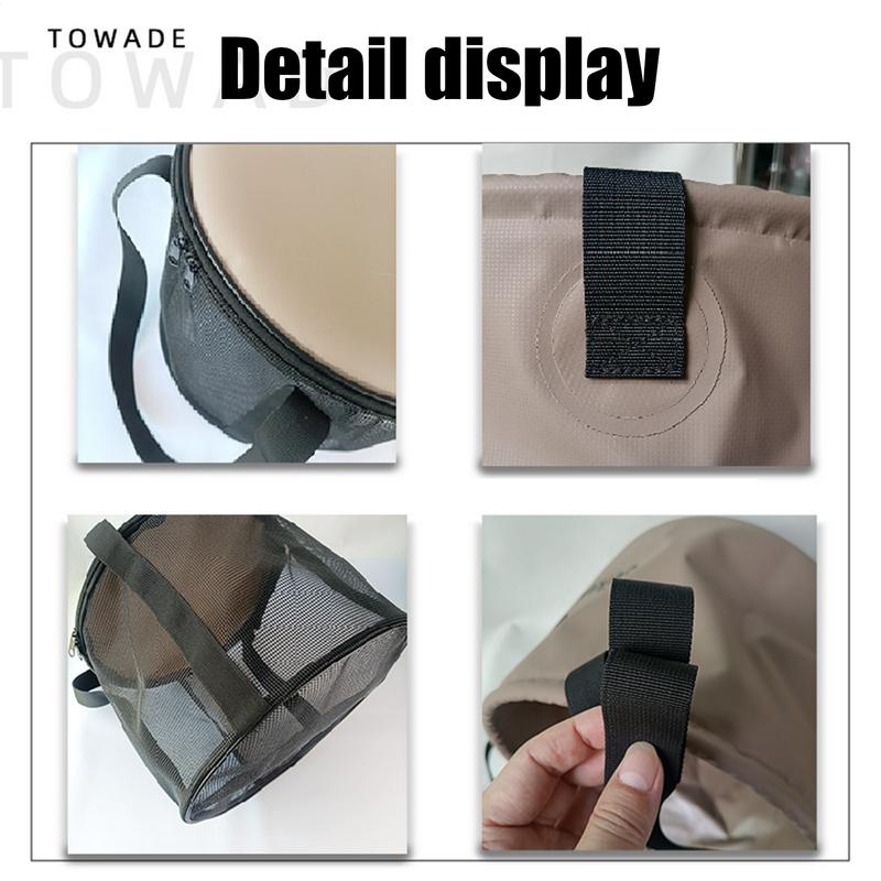 Складное ведро 20 л, ведро для стирки, многофункциональный контейнер с ручкой, легкий таз для стирки на открытом воздухе, садоводства