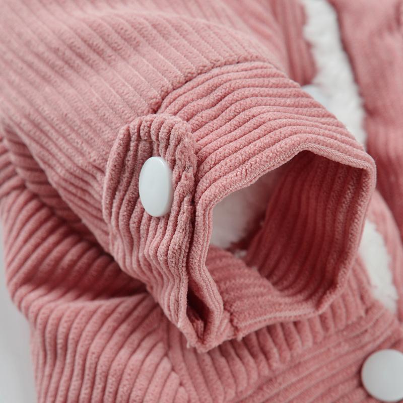 Зимняя одежда для собак Толстая куртка для домашних животных для маленьких средних собак Мягкое флисовое пальто для щенков и кошек Одежда Вельветовый жилет для чихуахуа йоркширского мопса Одежда