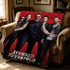Музыка A-Avenged Sevenfold-d Бросок Толстое Уютное Фланелевое Одеяло, Многоцелевое Использование В Помещении На Улице Ежедневный Сон