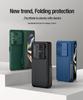 NILLKIN Чехол-подставка Camshield Kickstand 360° Защита объектива Силиконовая рамка Сдвижная крышка камеры Задняя крышка для Samsung Galaxy Z Fold 5 5G