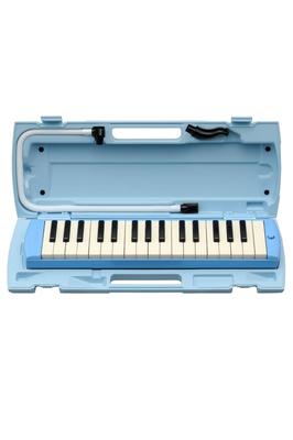 PIANICA Клавиатура губная гармошка 32 клавиши Синяя Поставляется с пластиковым жестким футляром того же цвета, разработанным для удобства использования детьми Синяя P-32E 1)