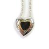 TIFFANY&Co. Necklace Heart Puzzle Silver Gold 925 Women Used