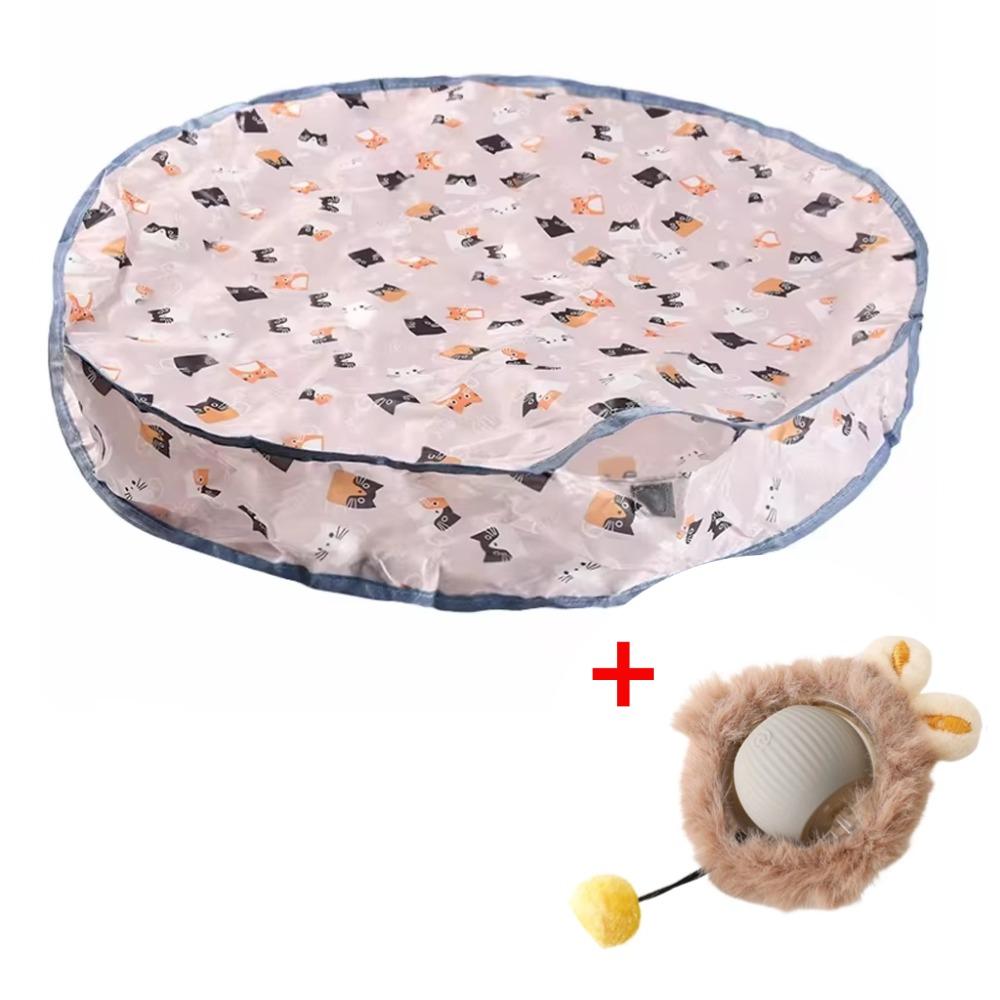 Умные интерактивные игрушки для кошек, мячик, быстро катящийся в мешочке, игрушка для котят в прятки, интерактивная игрушка для кошек с активацией движением для дома