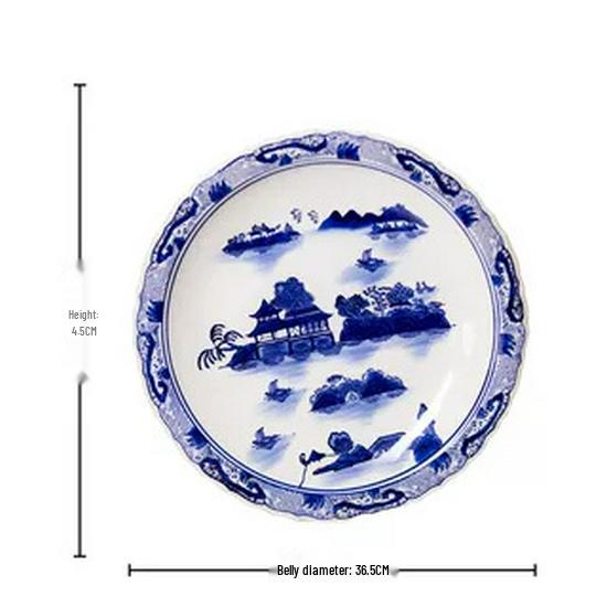 Blue and White Porcelain Antique Vase: Chinese Ornamental Jar for Home or Study Display