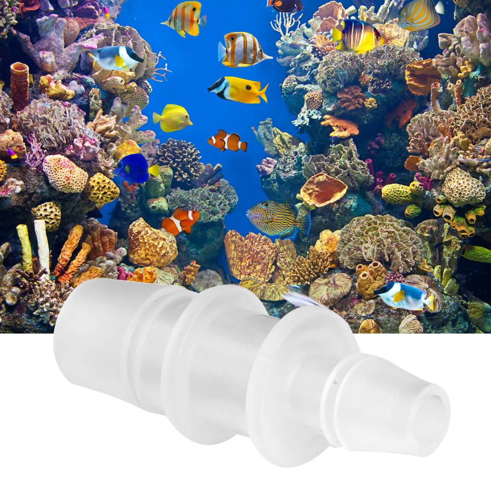Plastic Aquarium Fish Tank Variable Diameter Adapter Connector Straight Air Pump Hose Accessories