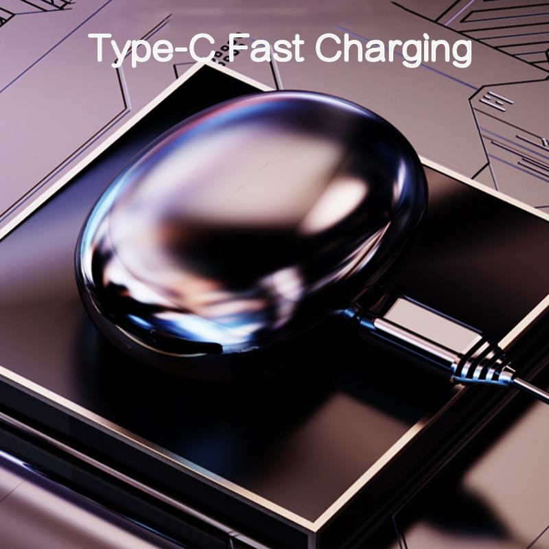 VAORLO Lover Wireless Earphones 2 Pairs Of Headset Ear-Clip Painless Wear In-Ear Earbuds Noise Cancel Waterproof Headphone HiFi Stereo