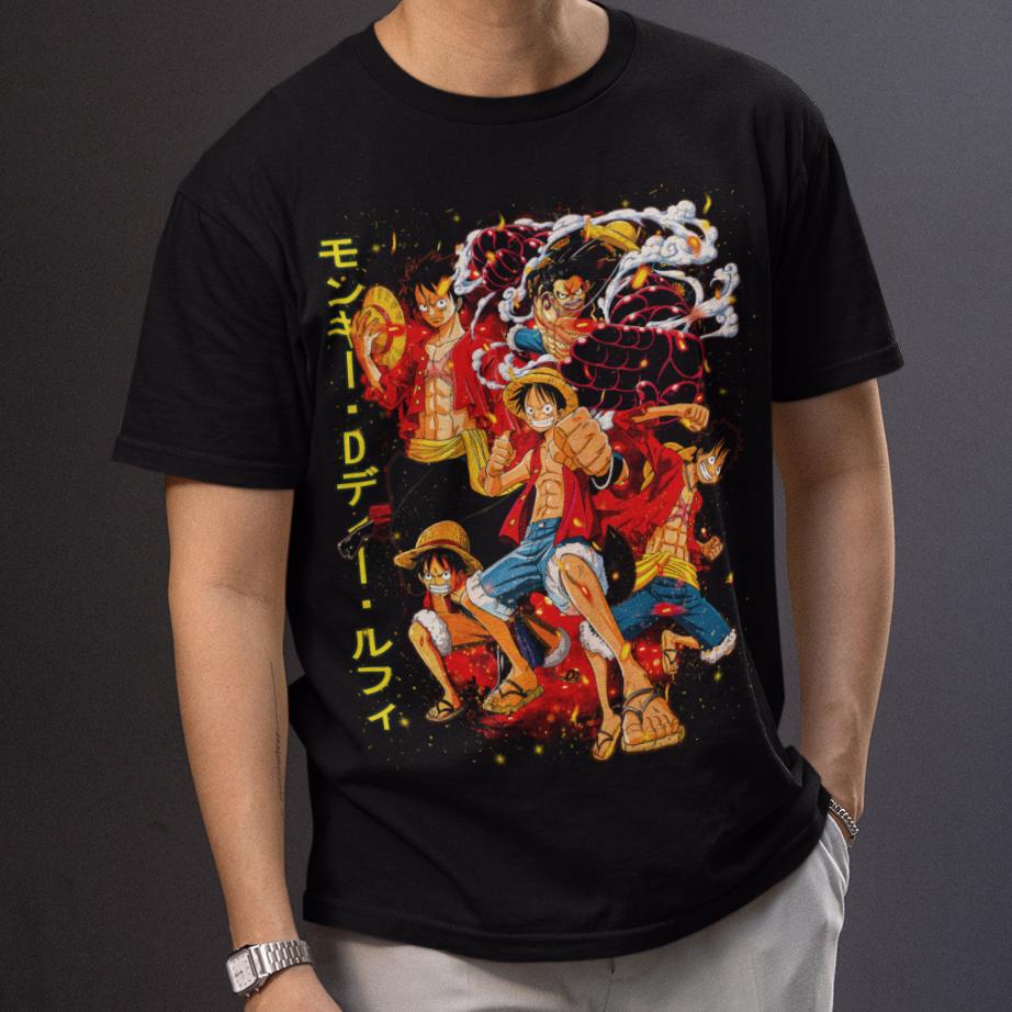 Camiseta One Piece imagen de Luffy Camiseta Anime Manga Gear 5 Regalo