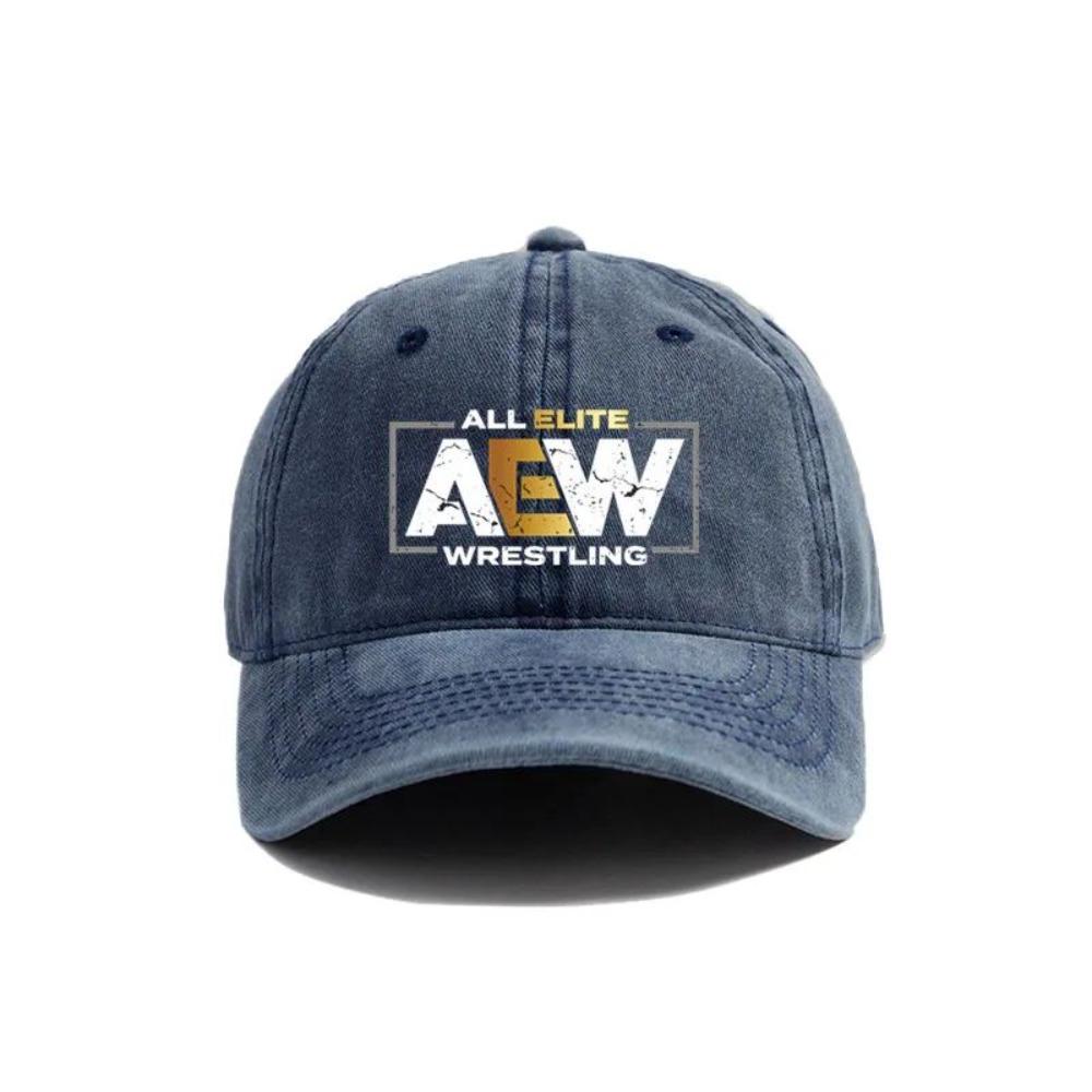 Все Элитные AEW Рестлинг Кепка-бейсболка AEW Летние Потертые Папа-кепки Мужские Для улицы Регулируемые Хлопковые Кепки Защита от солнца для улицы
