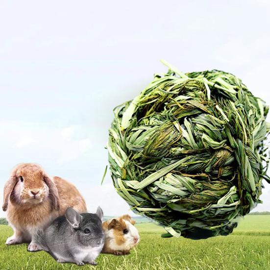 Игрушка для маленьких животных, игрушка для ухода за зубами, молярная игрушка, плетение соломенного шарика ручной работы, хомяк, кролик