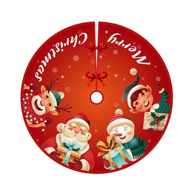 Юбка-елка с пересечением границ — креативный печатный дизайн для праздничного декора