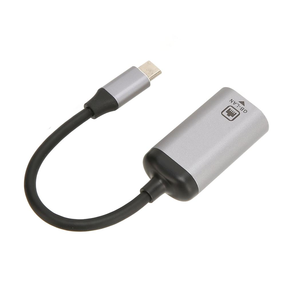 Адаптер USB C к RJ45 1000 Мбит/с Высокоскоростной Plug and Play Металлический корпус Адаптер LAN к USB C для ноутбука