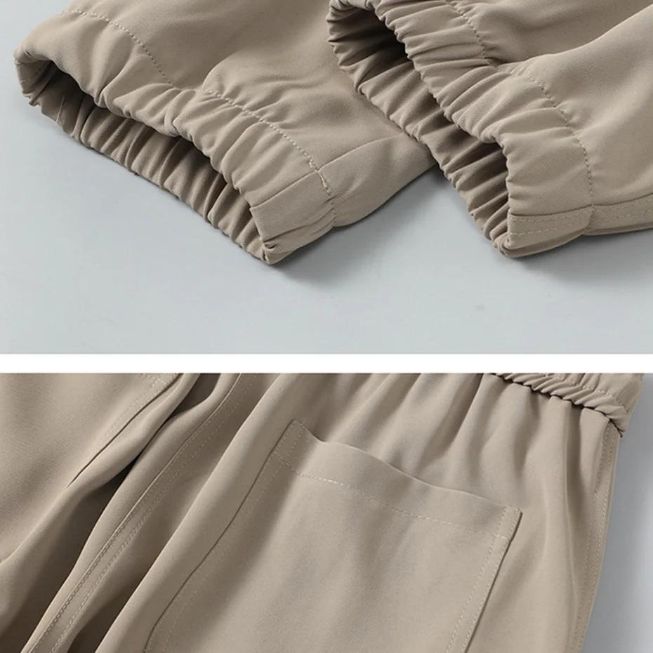 11XL 10XL Большие размеры Брюки-джоггеры Мужские Однотонные Брюки-карго Весна Лето Спортивные брюки Мужские Эластичный пояс Брюки Большого размера 11XL