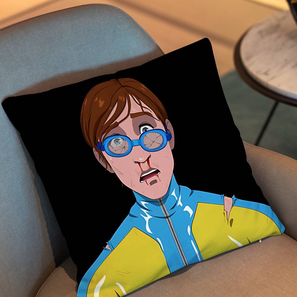 Waterboy Game Invisigal Dispatch Pillow Case Office Cushions Suitable For Sofa Car Bedroom Decorative Cushion Cover