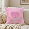 Fashion Pink Number Iucky 7 Cushion Cover Pillowcase Antidustmite living Room Sofa Decor Cushion Room