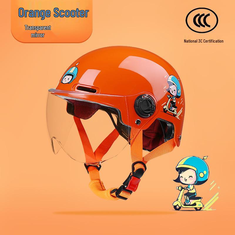 Сертифицированный 3C детский защитный шлем для электромобилей — летний, полушлем, унисекс, всесезонный