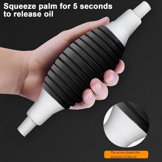 Multipurpose Manual Fuel Transfer Pump with PVC Hose Easy To Use Reusable Portable Versatile Siphon