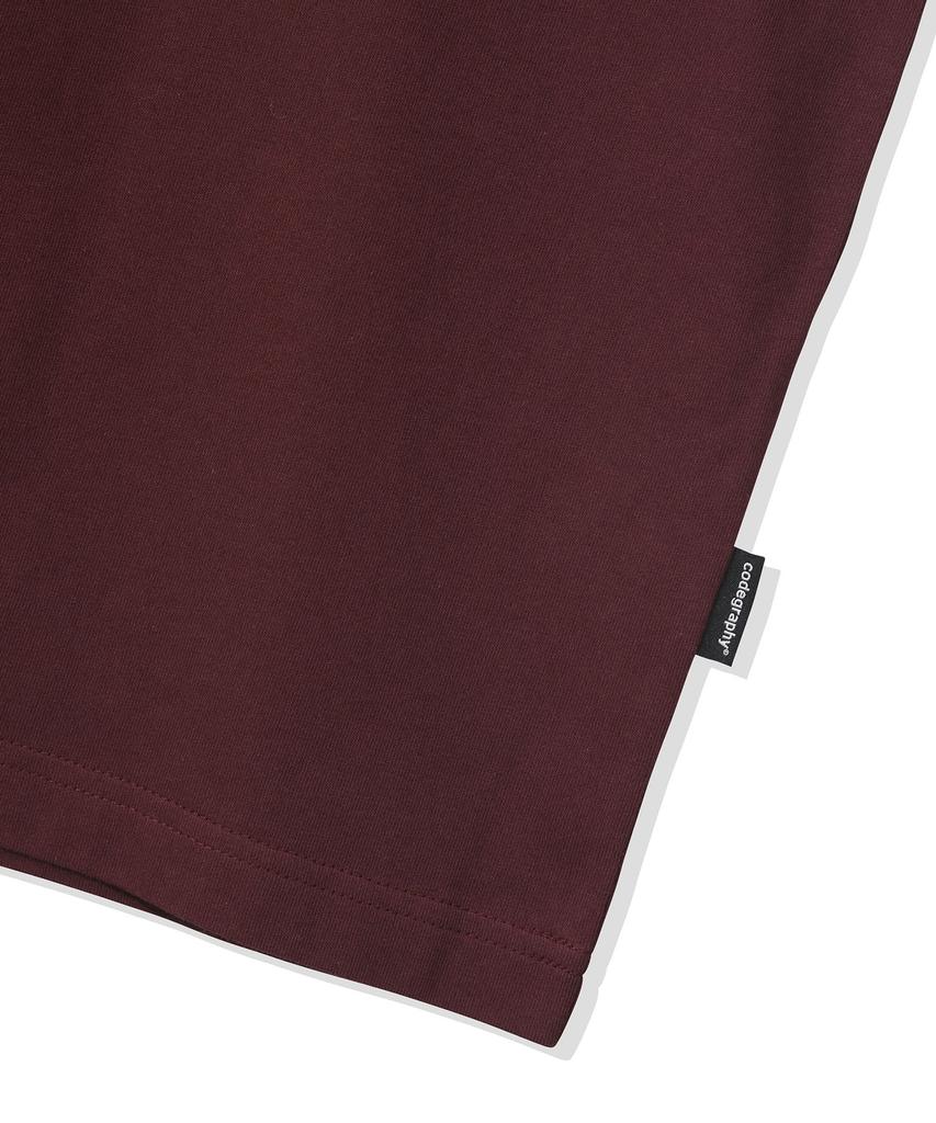 Футболка с коротким рукавом Extra Oversized с логотипом Arch CGP Cgp - Бордовая