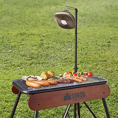 LOGOS Hanger Fan (USB Rechargeable) 81336706 Khaki, 20cm Wide X 20cm Deep X 9.5cm High