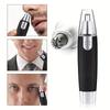 Nose Hair Trimmer Electric Stainless Steel Nose Hair Trimmer for Men and Women Black Ear and Nose Hair Trimmer