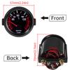 2" 52mm 12V Car LED Smoke Len -1~0~2 BAR Turbo Boost Gauge Turbin Mechanical Boost Indicator Meter For Engine Car Accessories Mass Air Flow 3
