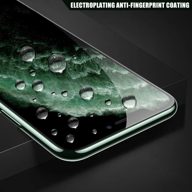5Pcs 9H Protection Glass For Apple iPhone 12 13 Mini 14 15 Plus 11 Pro Max X XS XR Screen Protector For Iphone SE