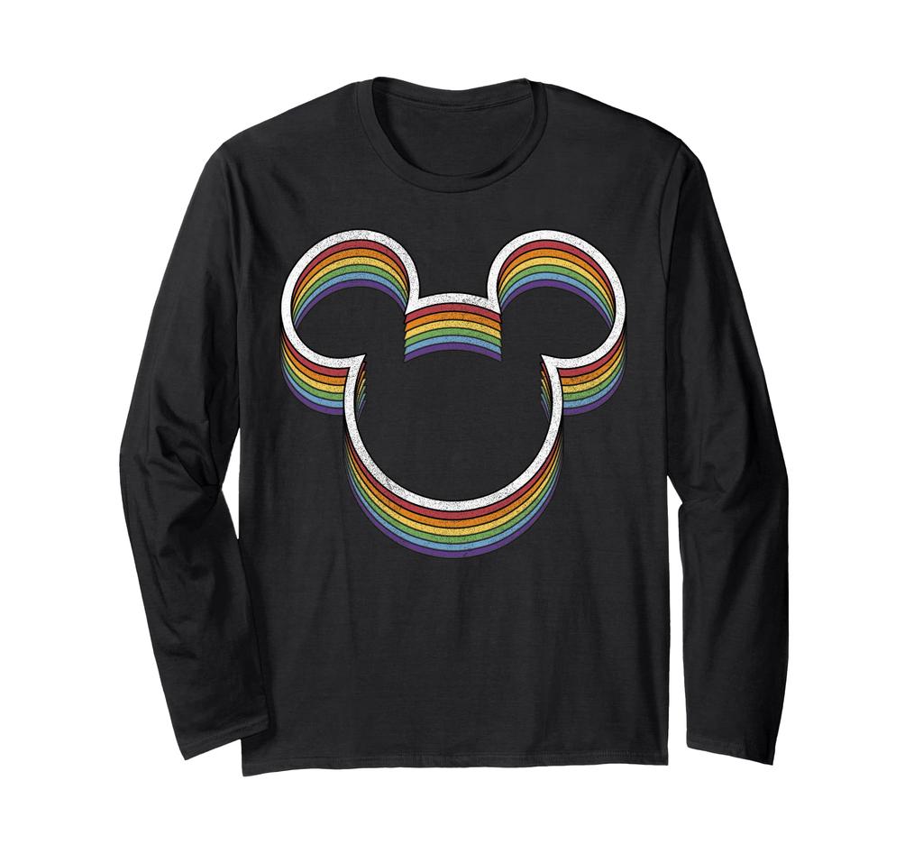 Disney Mickey Friends Rainbow Year & Long-Sleeve T-Shirt