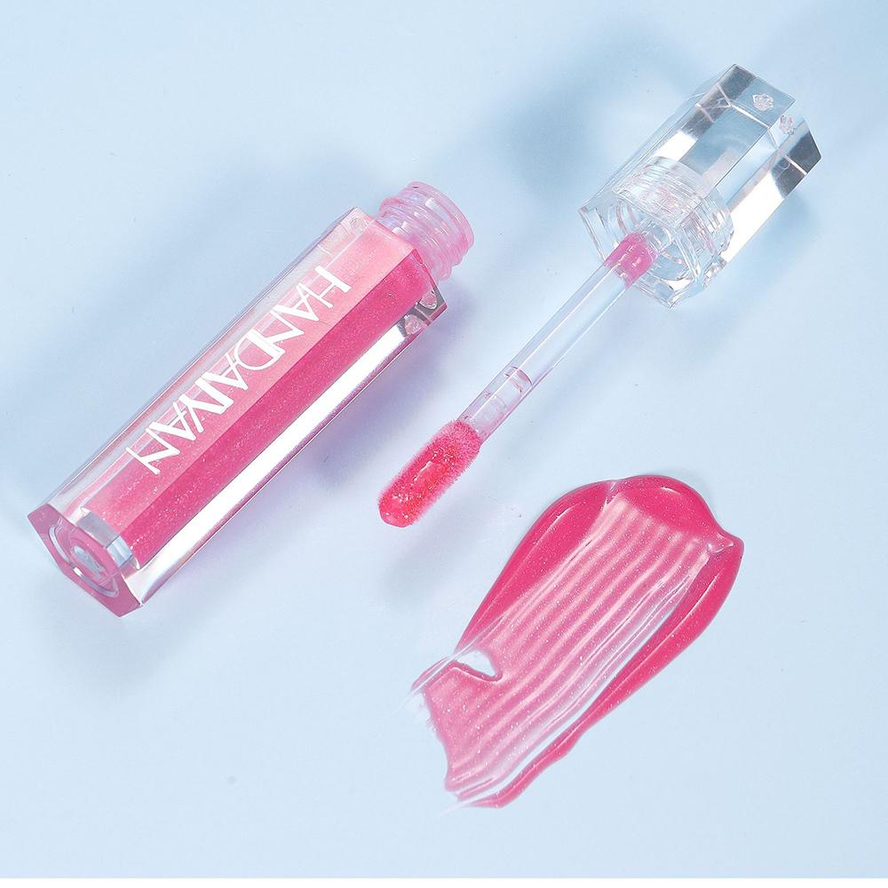 Hydrating Matte Glitter Liquid Lip Gloss , Moisturizing Transparent Plumping Lip Gloss, Tinted for Lip Care and Dry Lip,Glow Oil