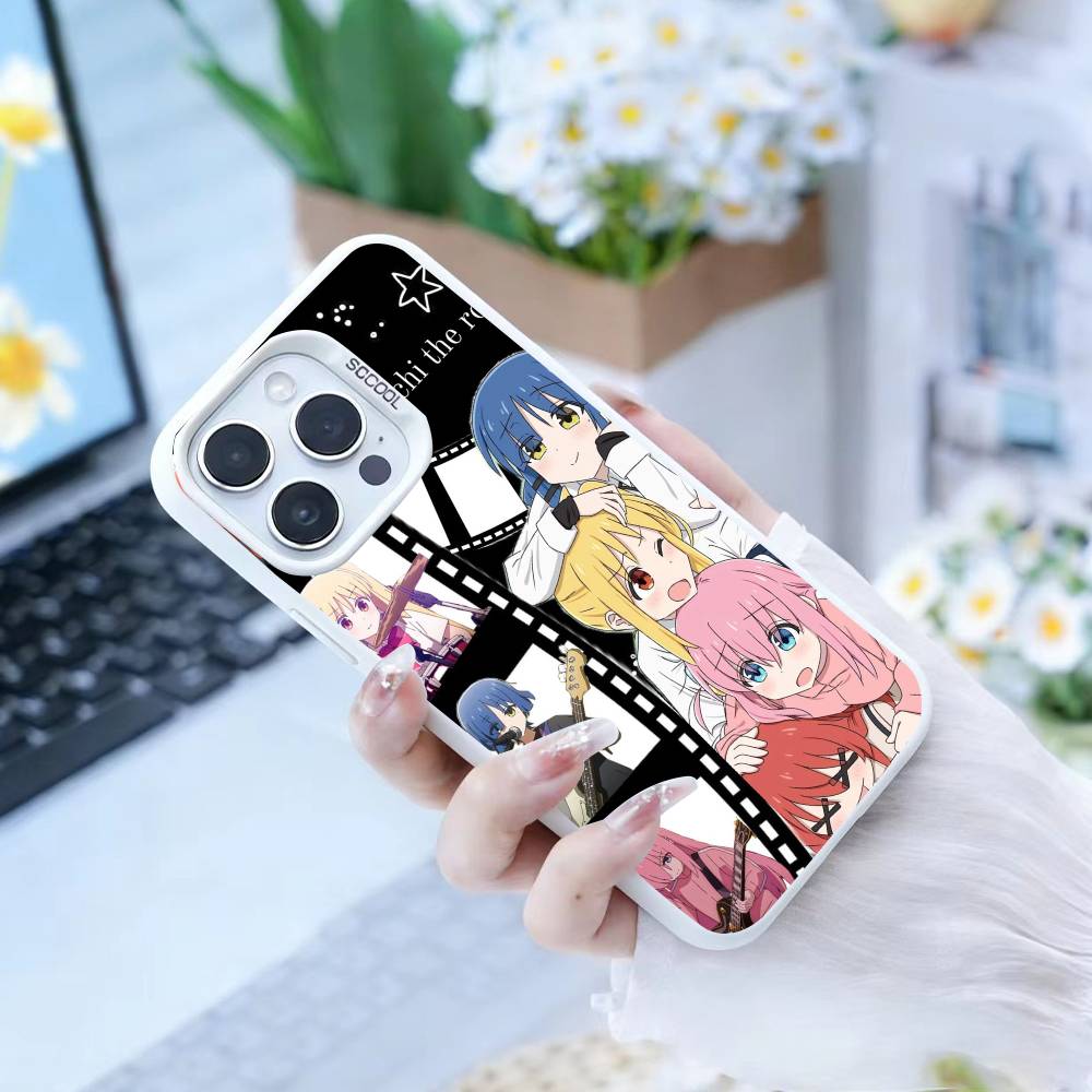 Anime Cute B-BOCCHI T-THE R-ROCK Phone Case For IPhone 16 17 15 14 12 13 Pro Max white Color Shockproof Cover