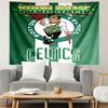 Personalized Name Boston Celtics Tapestry, Wall Hanging Tapestry, Pattern Tapestry for Dorm Bedroom Living Room Wall Art Photography Backdrop