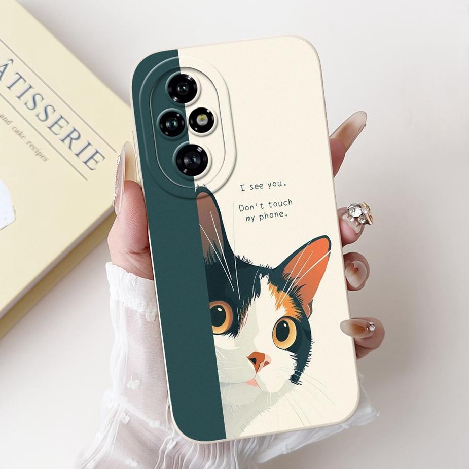 For Honor 200 Pro Case ELP-AN00 Cute Panda Cartoon Cover Shockproof Soft TPU Phone Case For Honor 200 Pro Honor200 Fundas Bumper