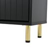 Shoe Cabinet with 3 Flaps, Narrow Shoe Rack Shoe Tilt Cabinet, with 6 Compartments, Adjustable, Anti-Tip Device for Entryway, 80*23.5*123.5cm, Black