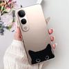 For Vivo V50 Lite 5G Case Clear Fashion Luxury Cute Cartoon Cat Cool Soft TPU Bumper Cover For Vivo V50Lite 5G Phone Case Funda