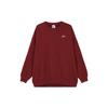 Nike Alphanumeric Embroidery Ribbed Crew Neck Loose Sweatshirt Women Sweatshirt Rose-Red FV8444-677