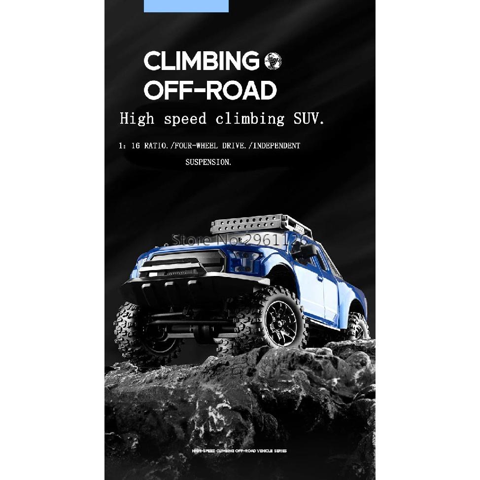 1:16 Independent Suspension Remote Control Car 4WD Professional All Terrain Off Road Rubber Tire Linkage Lighting RC Car Truck