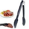 Food Clip Stainless Steel Cooking Tongs with Heat-Resistant Metal Tips Kitchen Utensils for Grill BBQ Salad