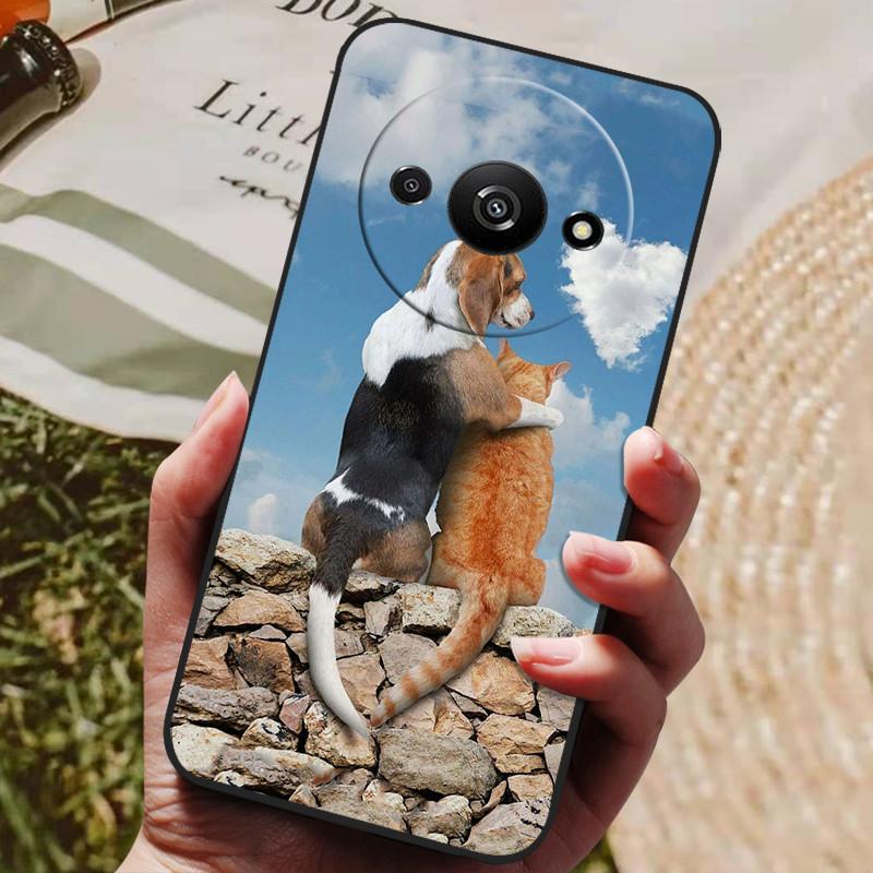 Чехол для Xiaomi Redmi A3, роскошный силиконовый чехол для телефона Redmi A3, полностью защитный чехол для Redmi A3 A 3 6.71" с мультяшным рисунком.