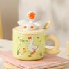 Милая керамическая кружка с изображением большого гуся, мультяшная креативная керамическая кружка, сувенирная подарочная чашка, кофейная чашка, чашка для завтрака