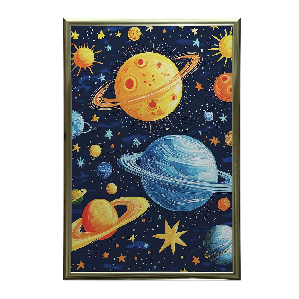 Plakat Kosmiczna Harmonia Plakat Kosmiczna Harmonia, 30X40 Cm, Rama Aluminiowa Czarna, Papier Matowy 230 Gsm