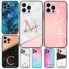 Personalised Custom Name Initials Case For iPhone 15 16 14 13 12 11 Pro Max Plus X XR XS 12 13 Mini Cover Accessories