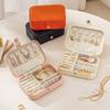 Waterproof Jewelry Box Pu Leather Jewelry Organizer Portable Jewelry Display Case Girls