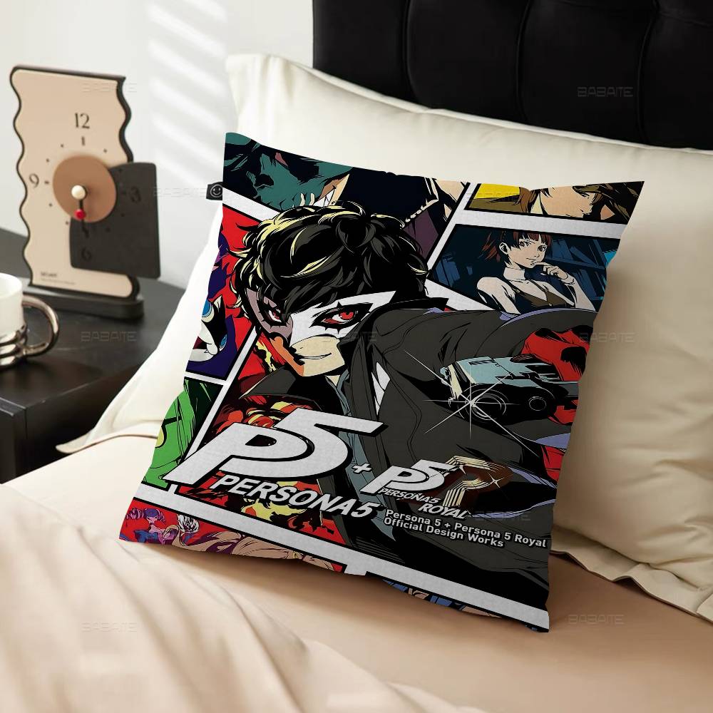 Горячее Видеоигра Persona 5 Игровая Подушка Подарки Домашний Офис Мебель Спальня Диван Автомобильная Подушка Чехол 45x45см